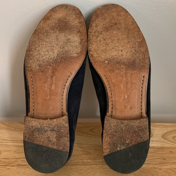 Men’s Mezlan Two-Tone Suede Penny Loafers - Picture 9 of 10